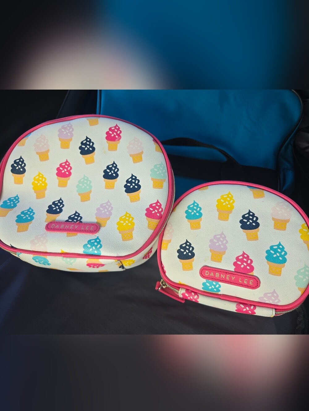 Dabney Lee Set Of Makeup Bags Ice Cream Cones